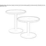 Round marble side table Mariz