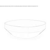 Low round coffee table made of stainless steel Debenham