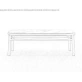 Rectangular porcelain coffee table Goleniow