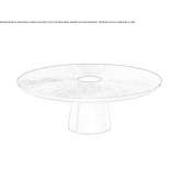 Round wooden coffee table Utande