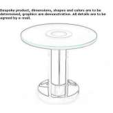 Coffee table with lighting for the living room Lubrza