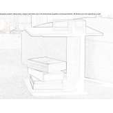 Rectangular coffee table made of wooden veneer Rydzyna