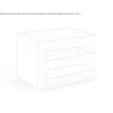 Rectangular wooden side table Foret