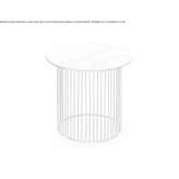 Round side table made of steel Knokke