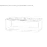 Coffee table with integrated magazine rack Acsa