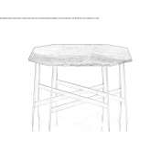 Octagonal stone coffee table Rujiena
