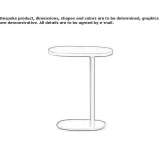 Square wooden side table Laiz