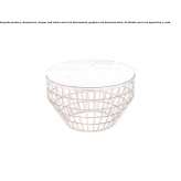 Round metal coffee table Fontaine