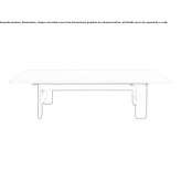 Low rectangular coffee table made of marble Selite