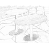 Oval marble coffee table Gragnano