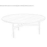 Round wooden coffee table Aitoliko
