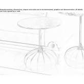 Round metal coffee table Corongo