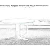 Stolik kawowy z płyty MDF Bosia