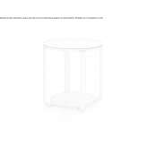 Round wooden side table Bradut