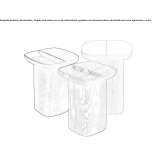 Square coffee table made of solid wood Upwey