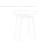 Round side table Hodosa