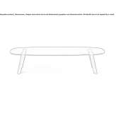 Low rectangular crystal coffee table Hovezi