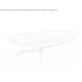 Low triangular coffee table in eucalyptus color Arapgir