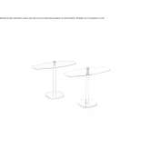 Metal side table Gray