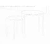 Low round coffee table made of marble Celaya