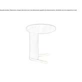 Round wooden side table Stio