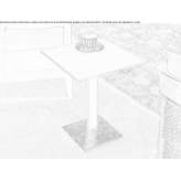 Square leather coffee table Gragnano