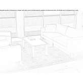 Low rectangular coffee table made of melamine-coated chipboard Myto