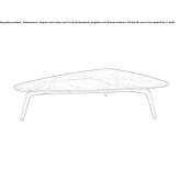 Low marble coffee table Berzasca