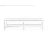 Rectangular ash coffee table Altnau