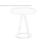 Round coffee table Berthoud