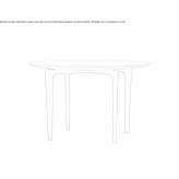 Round wooden coffee table Vinsady