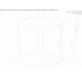 Low round metal coffee table Osebiti