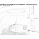 Round wooden coffee table Corongo