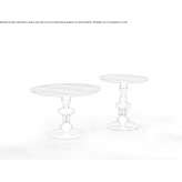 Round wooden coffee table Grunji