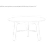 Low round coffee table Turbaco