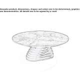 Round marble coffee table Suhr