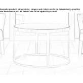 Round marble coffee table Gragnano
