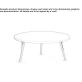 Round coffee table for the living room Stuhr