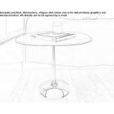 Round glass coffee table Bundeena