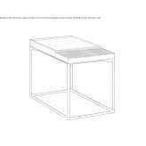 Ceramic side table Vokhtoga