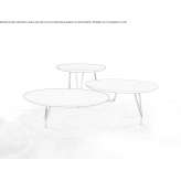 Round wooden coffee table Ribita