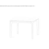 Square side table Haswell