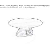 Round wooden coffee table Suhr