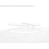 Low, oval, glass coffee table Ruhnu