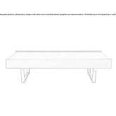 Rectangular coffee table with storage space Velille