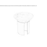 Round marble coffee table for the living room Potigny