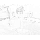 Round side table Gragnano