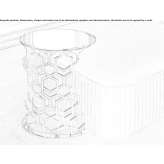Metal side table Chaulnes