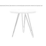Round coffee table Silute