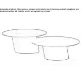 Round crystal coffee table Zlechov